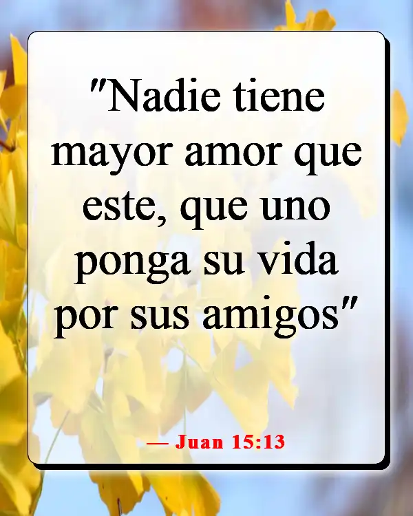 Versículos de la Biblia sobre enamorarse de Jesús (Juan 15:13)