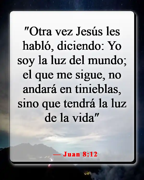 Versículos de la Biblia sobre caminar (Juan 8:12)