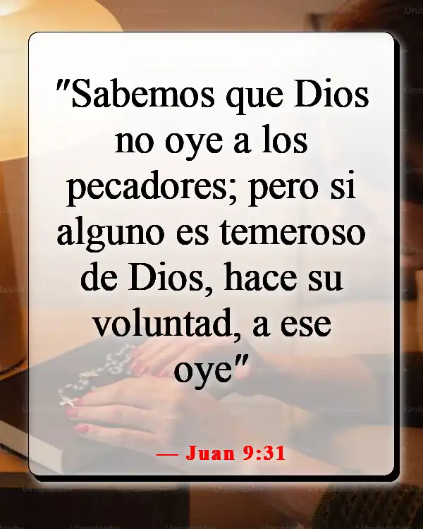 Versículo de la Biblia sobre orar en el nombre de Jesús (Juan 9:31)