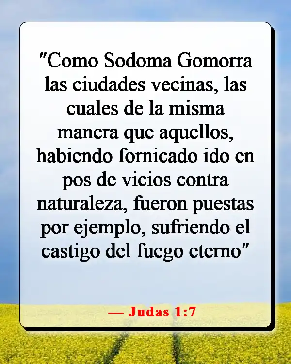 Versículos de la Biblia sobre el cielo y el infierno (Judas 1:7)