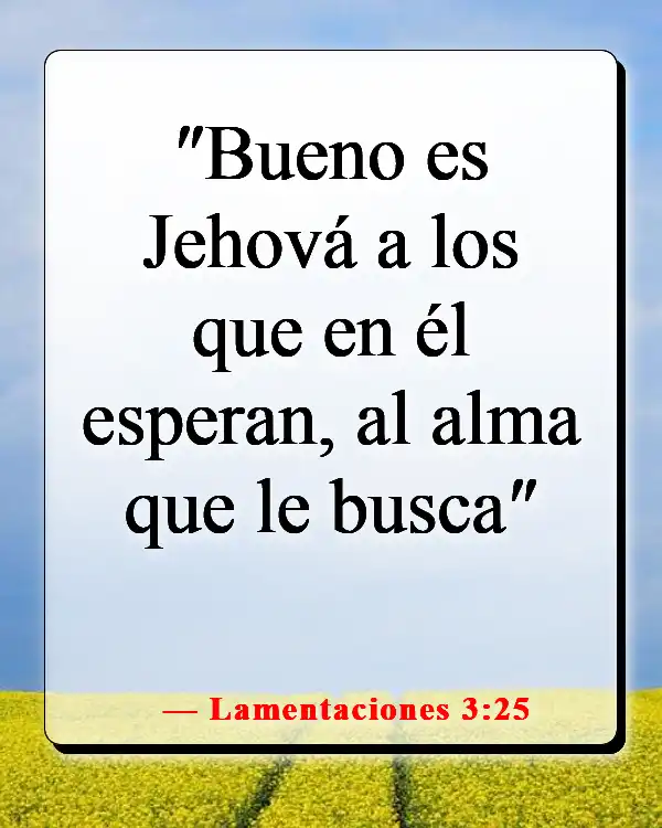 Versículos de la Biblia sobre pasar tiempo con Dios (Lamentaciones 3:25)