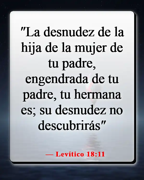 Versículos de la Biblia sobre exponer tu cuerpo (Levítico 18:11)