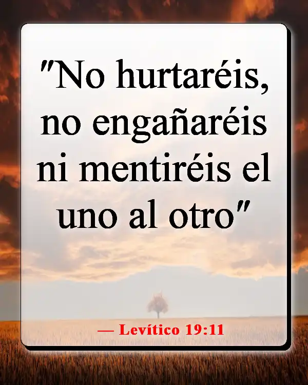 Versículos de la Biblia sobre los mentirosos yendo al infierno (Levítico 19:11)