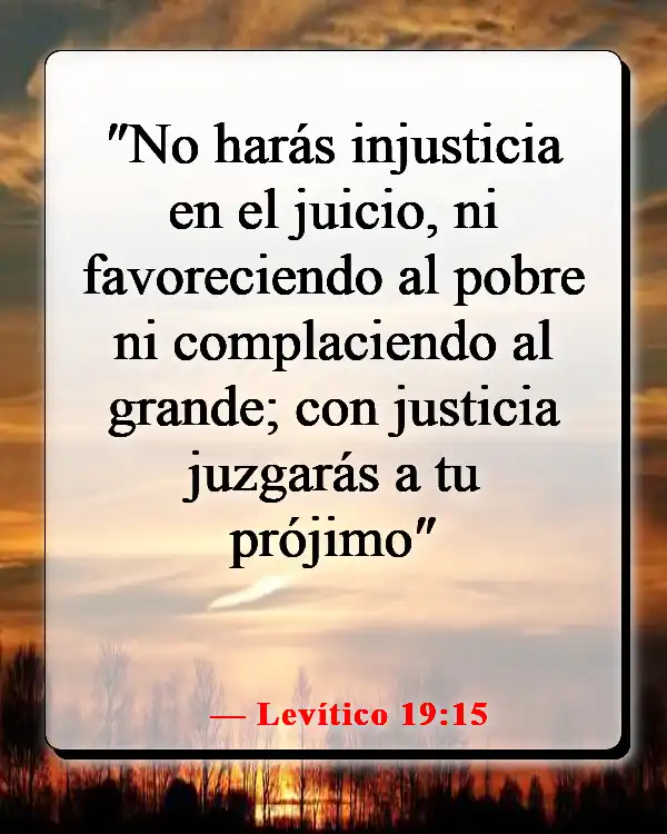 Versículo de la Biblia sobre la equidad y la igualdad (Levítico 19:15)