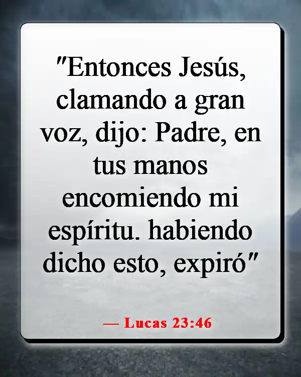 Versículos de la Biblia sobre el sufrimiento de Jesús por nuestros pecados (Lucas 23:46)