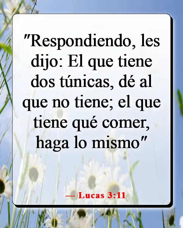 Versículo de la Biblia sobre la equidad y la igualdad (Lucas 3:11)