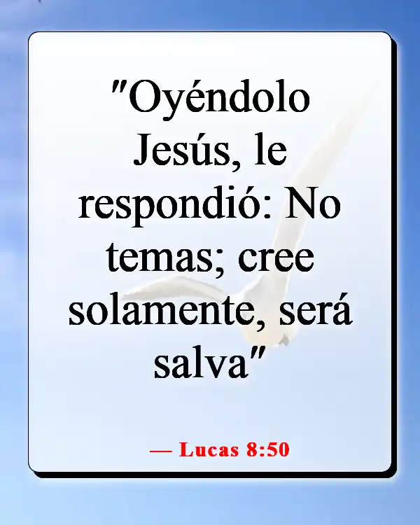 Versículo bíblico para la sanación después de una cirugía (Lucas 8:50)