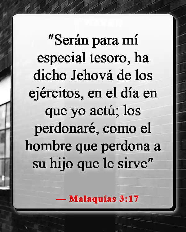 Versículos de la Biblia sobre ser elegido (Malaquías 3:17)