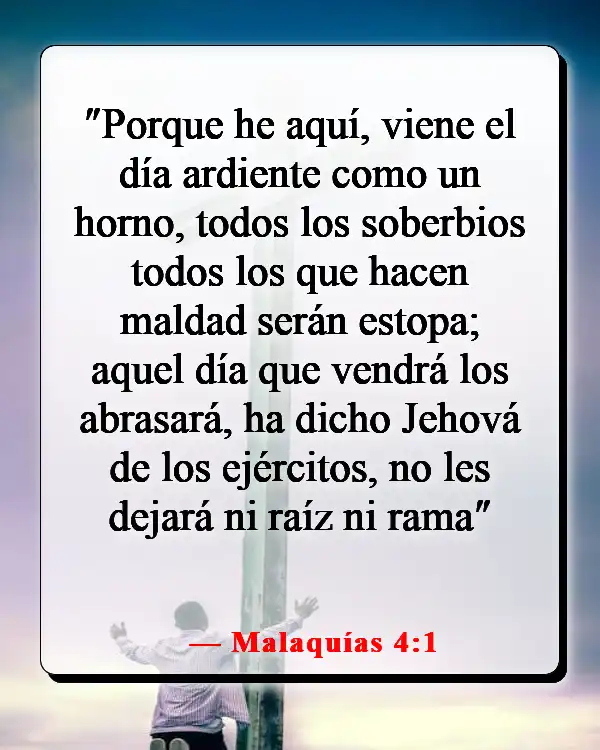 Versículos de la Biblia sobre el cielo y el infierno (Malaquías 4:1)