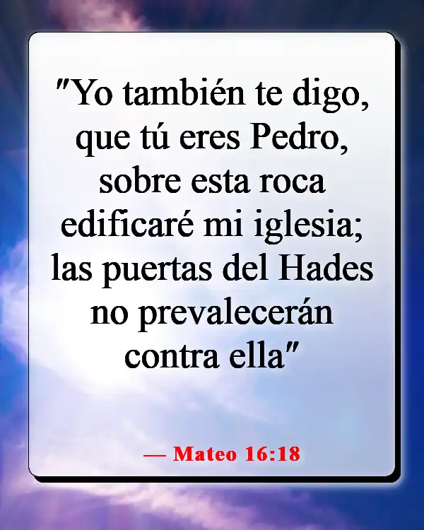 Versículos de la Biblia sobre la victoria en Jesús (Mateo 16:18)