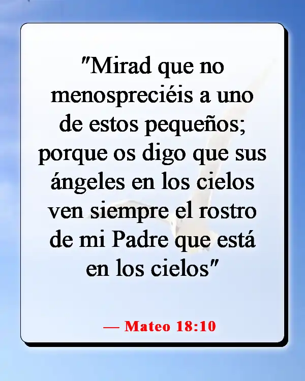 Versículos de la Biblia sobre la importancia de cada persona (Mateo 18:10)