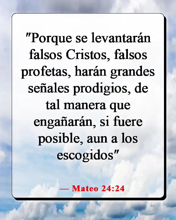 Versículos de la Biblia sobre el diablo disfrazado (Mateo 24:24)