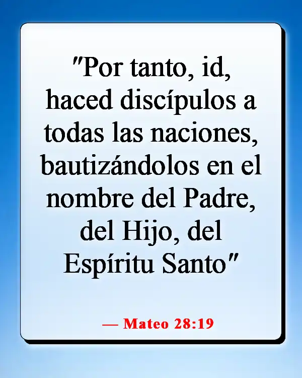 Versículos de la Biblia sobre compartir tu testimonio (Mateo 28:19)