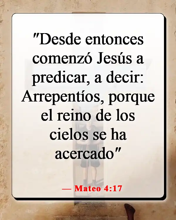 Versículos de la Biblia sobre el Reino de Dios en la Tierra (Mateo 4:17)