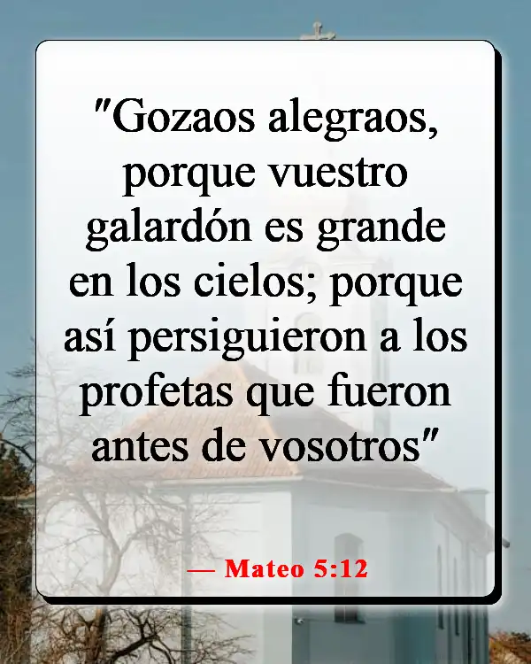 Versículos de la Biblia sobre los que odian (Mateo 5:12)