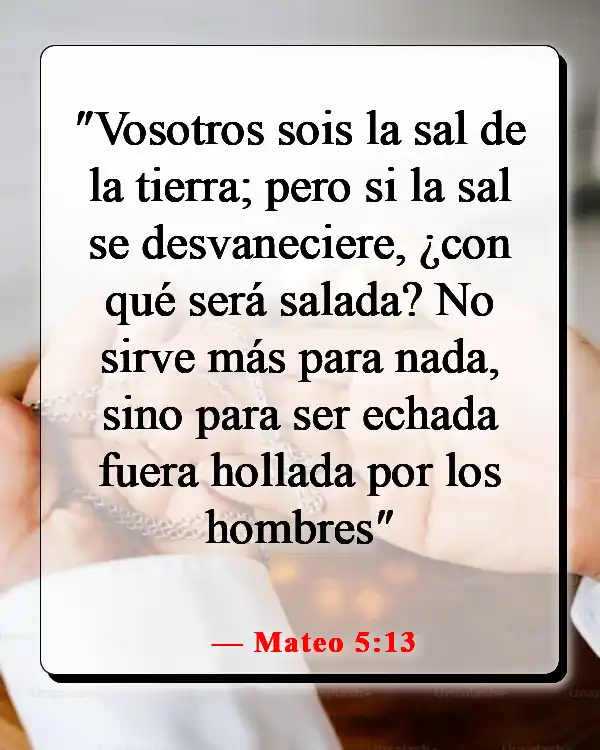 Versículos de la Biblia sobre ser diferente (Mateo 5:13)