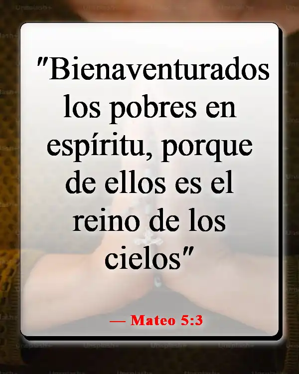 Versículos de la Biblia sobre el Reino de Dios en la Tierra (Mateo 5:3)