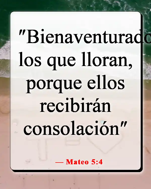 Versículo de la Biblia sobre encontrar paz en la muerte (Mateo 5:4)