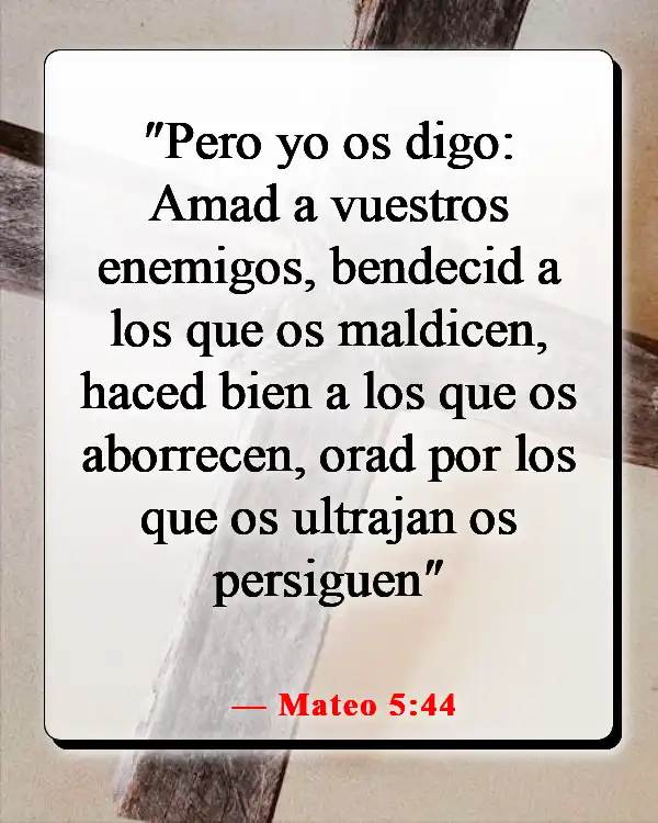 Versículos de la Biblia sobre los que odian (Mateo 5:44)