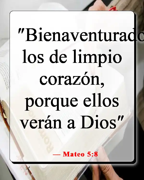 Versículos de la Biblia sobre Dios queriendo lo bueno para nosotros (Mateo 5:8)