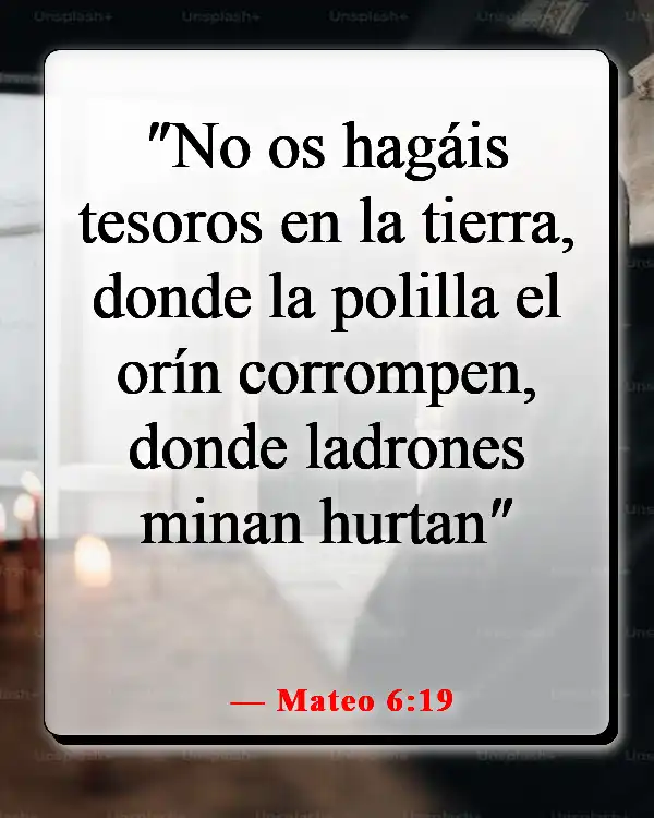 Versículos de la Biblia sobre el cielo y el infierno (Mateo 6:19)