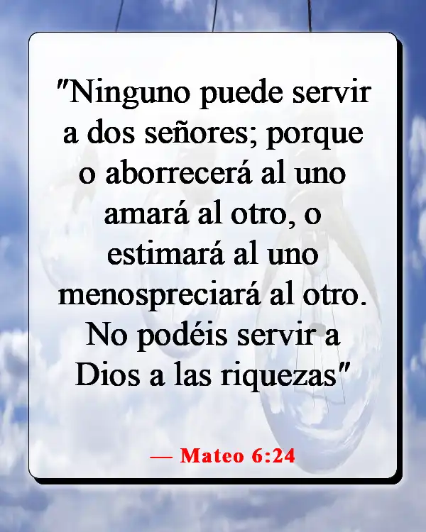 Versículos de la Biblia sobre el diablo disfrazado (Mateo 6:24)
