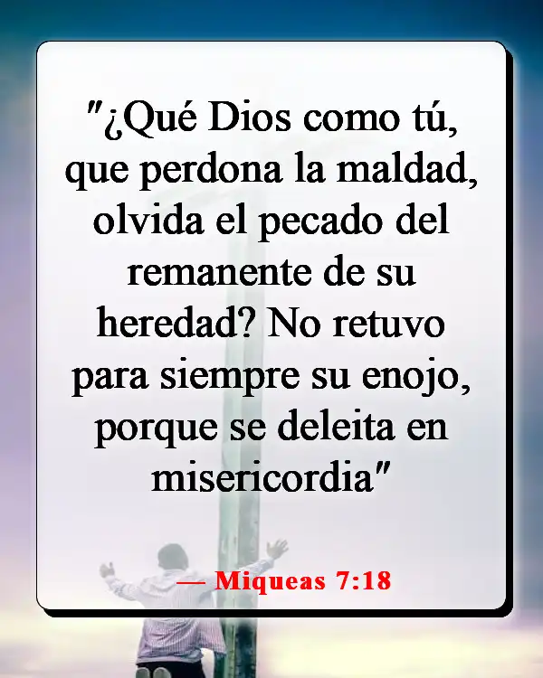 Versículos de la Biblia sobre el amor inagotable de Dios (Miqueas 7:18)