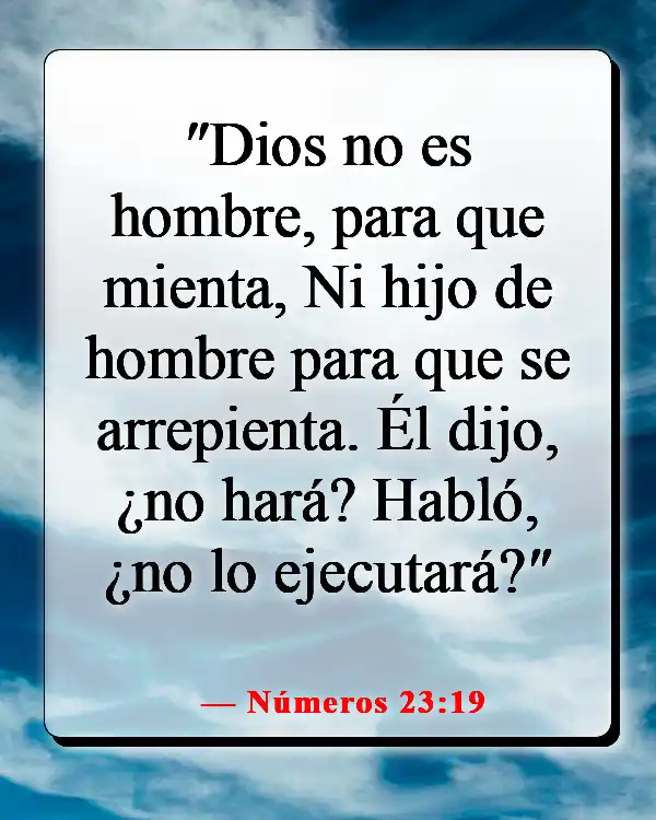 Versículos de la Biblia sobre recordar la fidelidad de Dios (Números 23:19)
