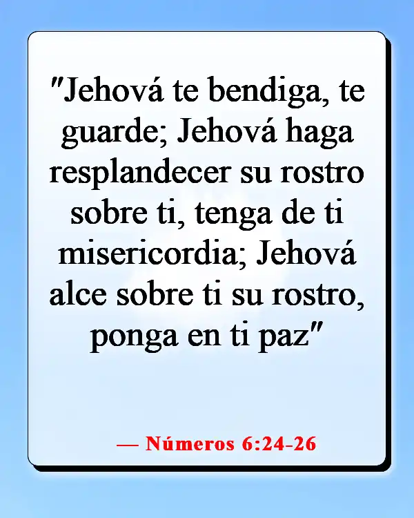 Versículo de la Biblia sobre orar por los seres queridos (Números 6:24-26)