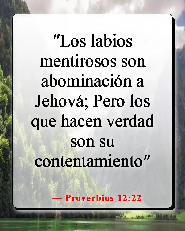 Versículos de la Biblia sobre los mentirosos yendo al infierno (Proverbios 12:22)