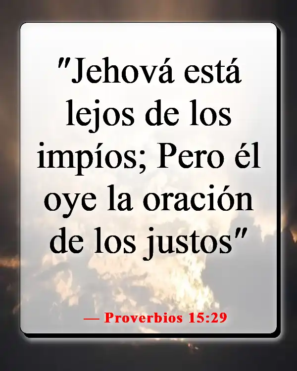 Versículo de la Biblia sobre orar juntos (Proverbios 15:29)