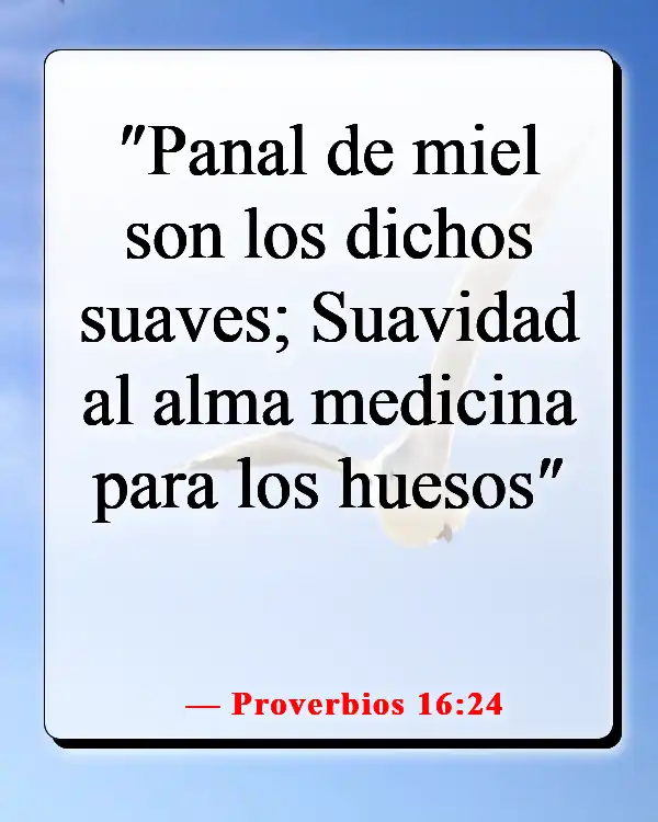 Versículos de la Biblia sobre controlar la lengua (Proverbios 16:24)