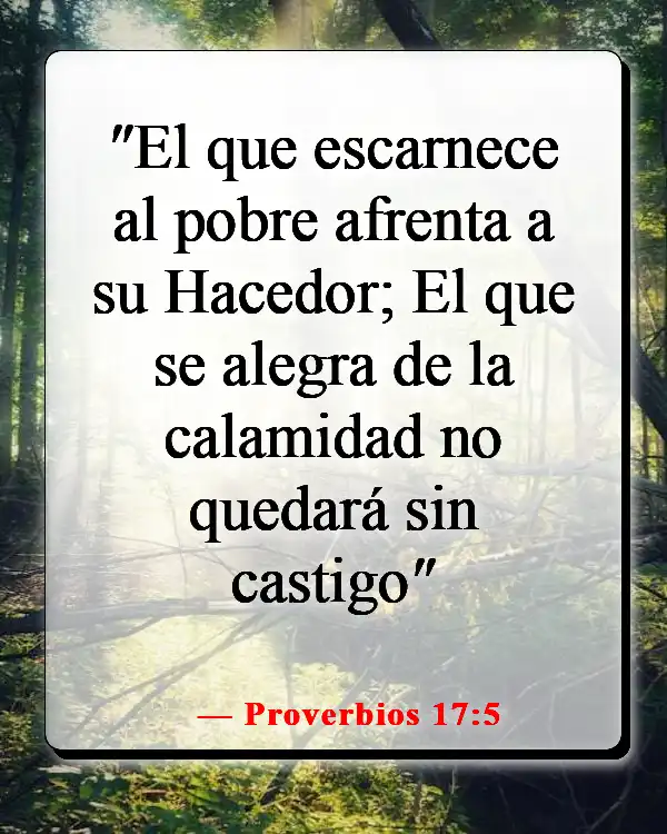 Versículos de la Biblia sobre los que odian (Proverbios 17:5)