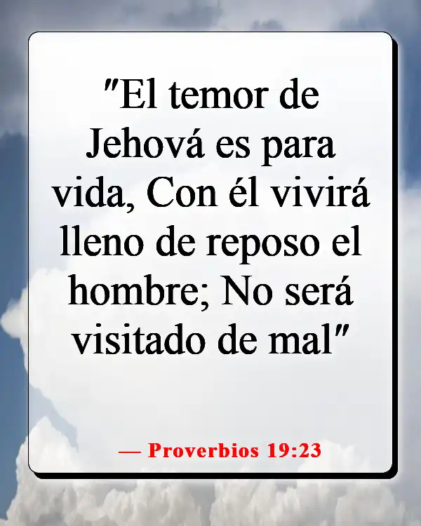 Versículo de la Biblia sobre una mujer que teme al Señor (Proverbios 19:23)