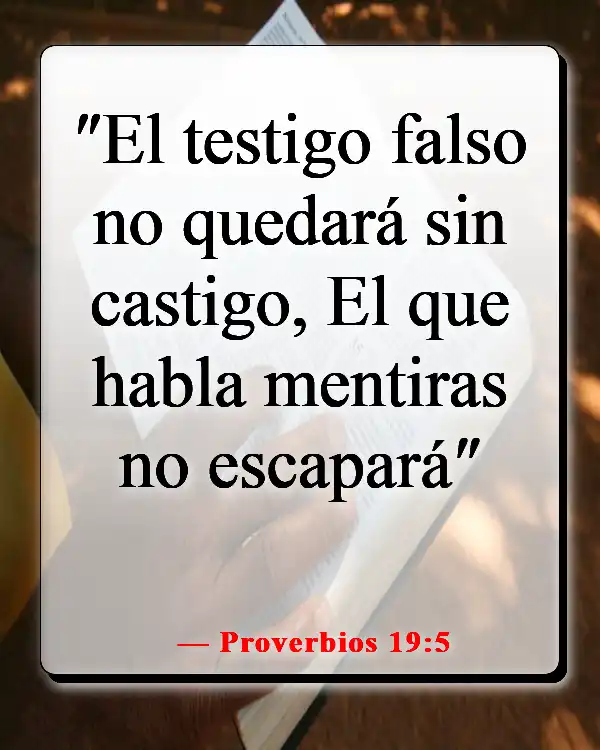 Versículos de la Biblia sobre el chisme y la calumnia (Proverbios 19:5)