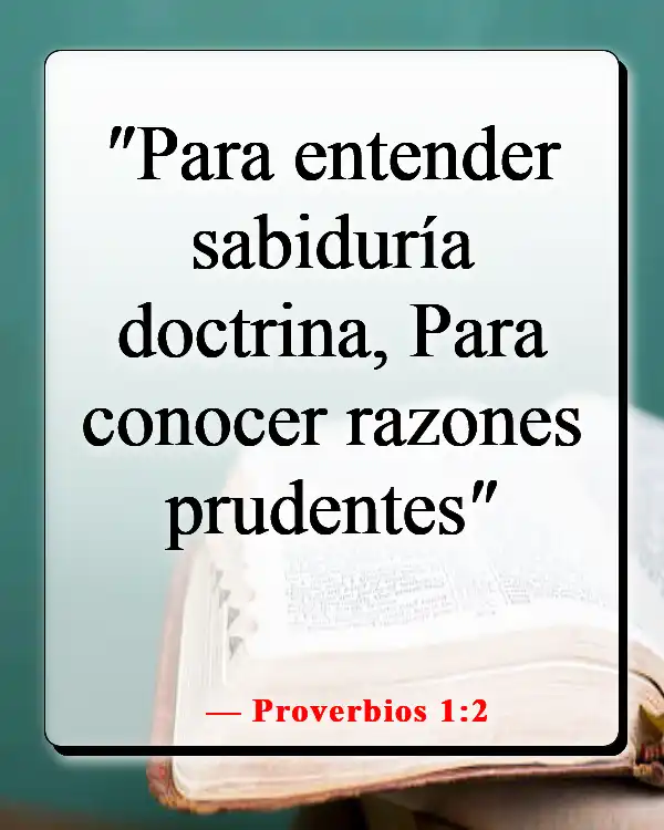 Versículos de la Biblia sobre la sabiduría de Salomón (Proverbios 1:2)