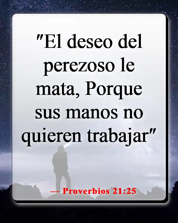 Versículo de la Biblia sobre la pereza como un pecado (Proverbios 21:25)