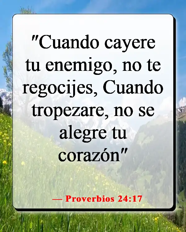 Versículos de la Biblia sobre los que odian (Proverbios 24:17)