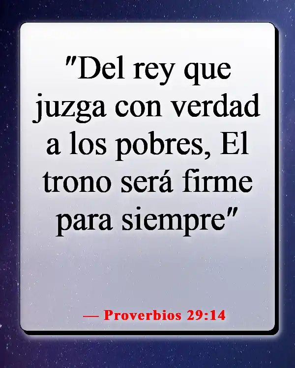 Versículo de la Biblia sobre la equidad y la igualdad (Proverbios 29:14)