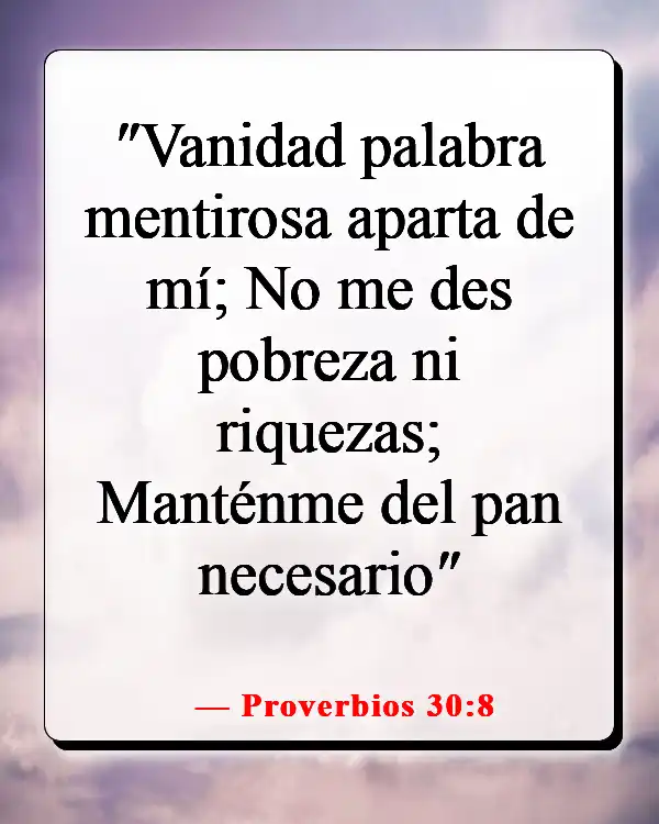 Versículos de la Biblia sobre los mentirosos yendo al infierno (Proverbios 30:8)