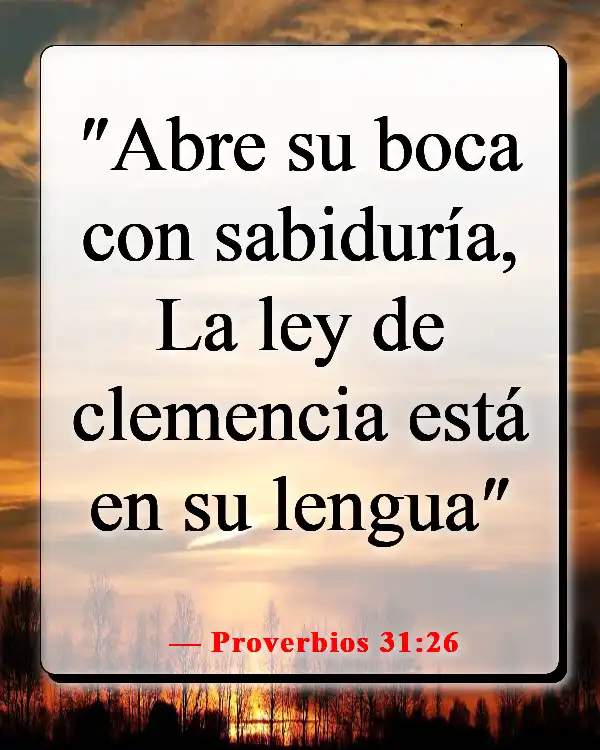 Versículos de la Biblia para orar por tu hija (Proverbios 31:26)