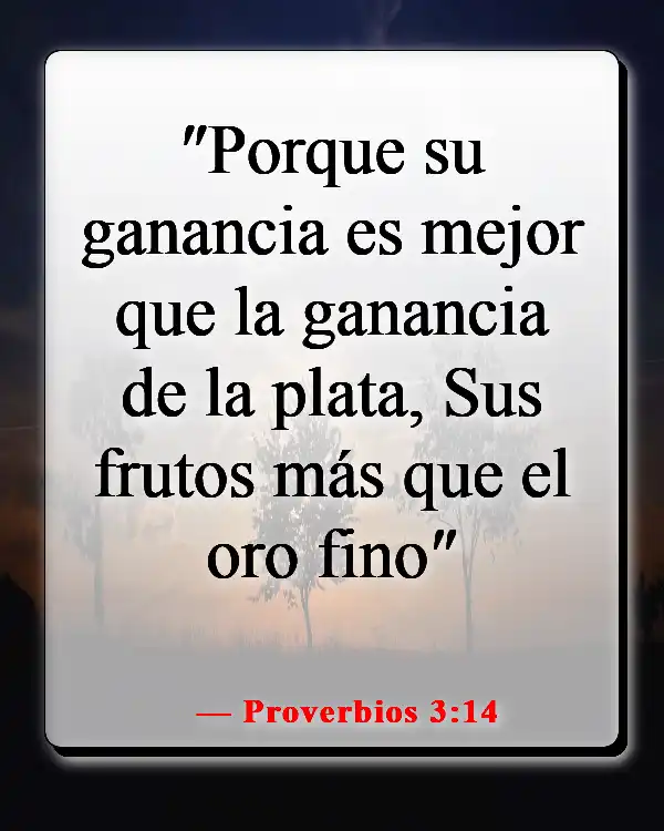 Versículos de la Biblia sobre la sabiduría de Salomón (Proverbios 3:14)