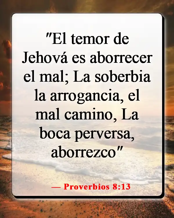 Versículos de la Biblia sobre el chisme y la calumnia (Proverbios 8:13)