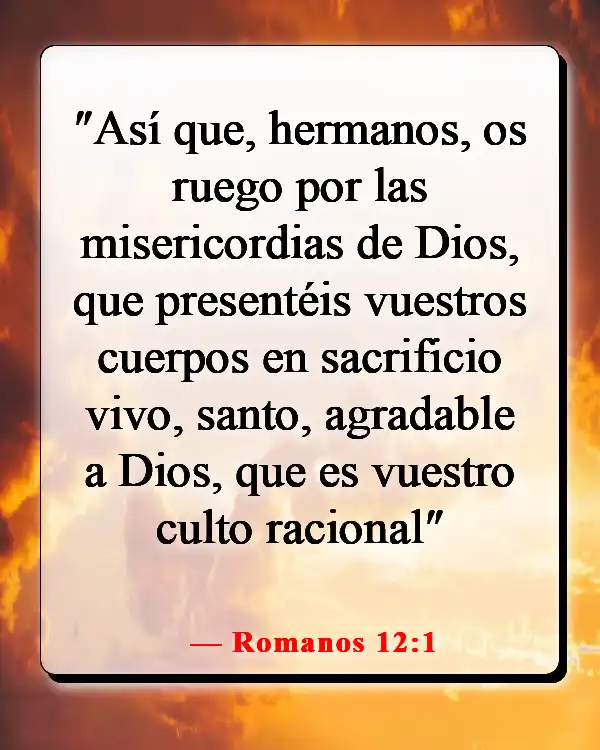 Versículos de la Biblia sobre servir a la iglesia (Romanos 12:1)