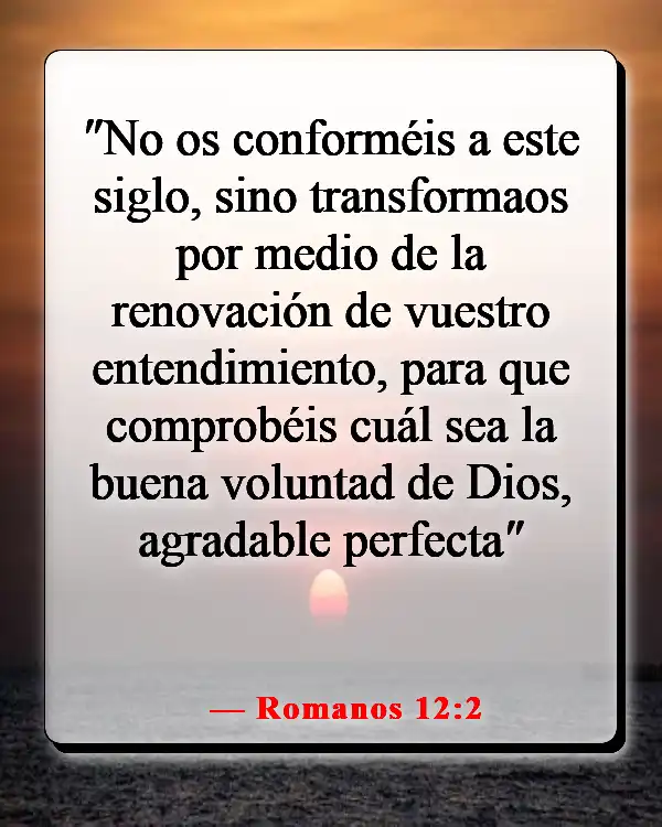 Versículos de la Biblia sobre guardar tus pensamientos (Romanos 12:2)