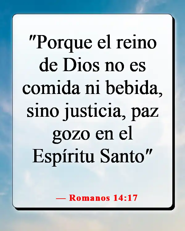 Versículos de la Biblia sobre el Reino de Dios en la Tierra (Romanos 14:17)