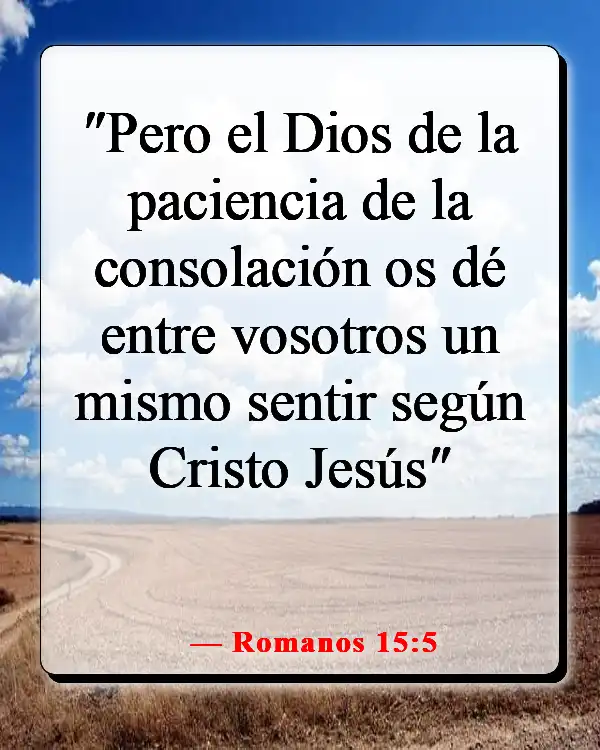 Versículo de la Biblia sobre la paciencia y el tiempo de Dios (Romanos 15:5)