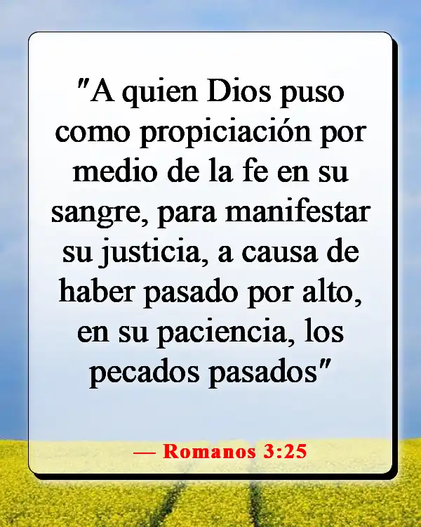 Versículos de la Biblia sobre el sufrimiento de Jesús por nuestros pecados (Romanos 3:25)