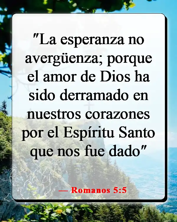 Versículos de la Biblia sobre enamorarse de Jesús (Romanos 5:5)