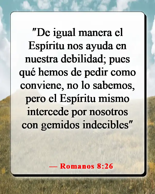 Versículo de la Biblia sobre orar juntos (Romanos 8:26)